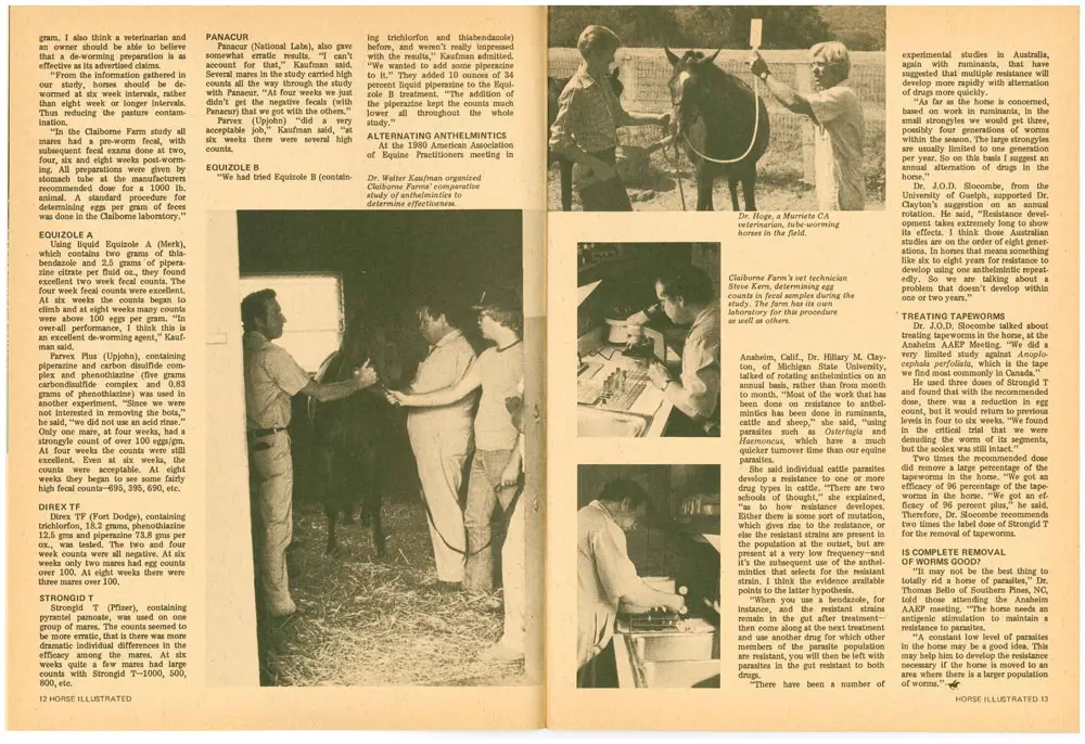 40 years 1981 deworming