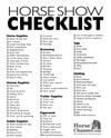 horse show checklist tn