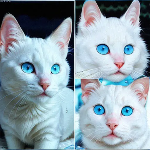 Noms pour les chats blancs aux yeux bleus