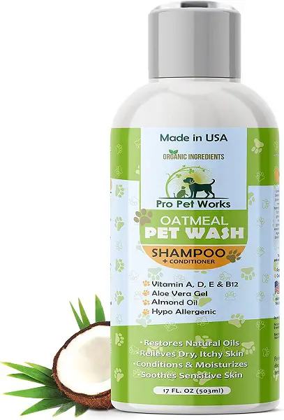 Shampooing pour chien à l'avoine Pro Pet Works