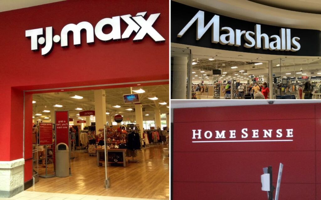 Magasins TJ Maxx, Marshalls et Homesense